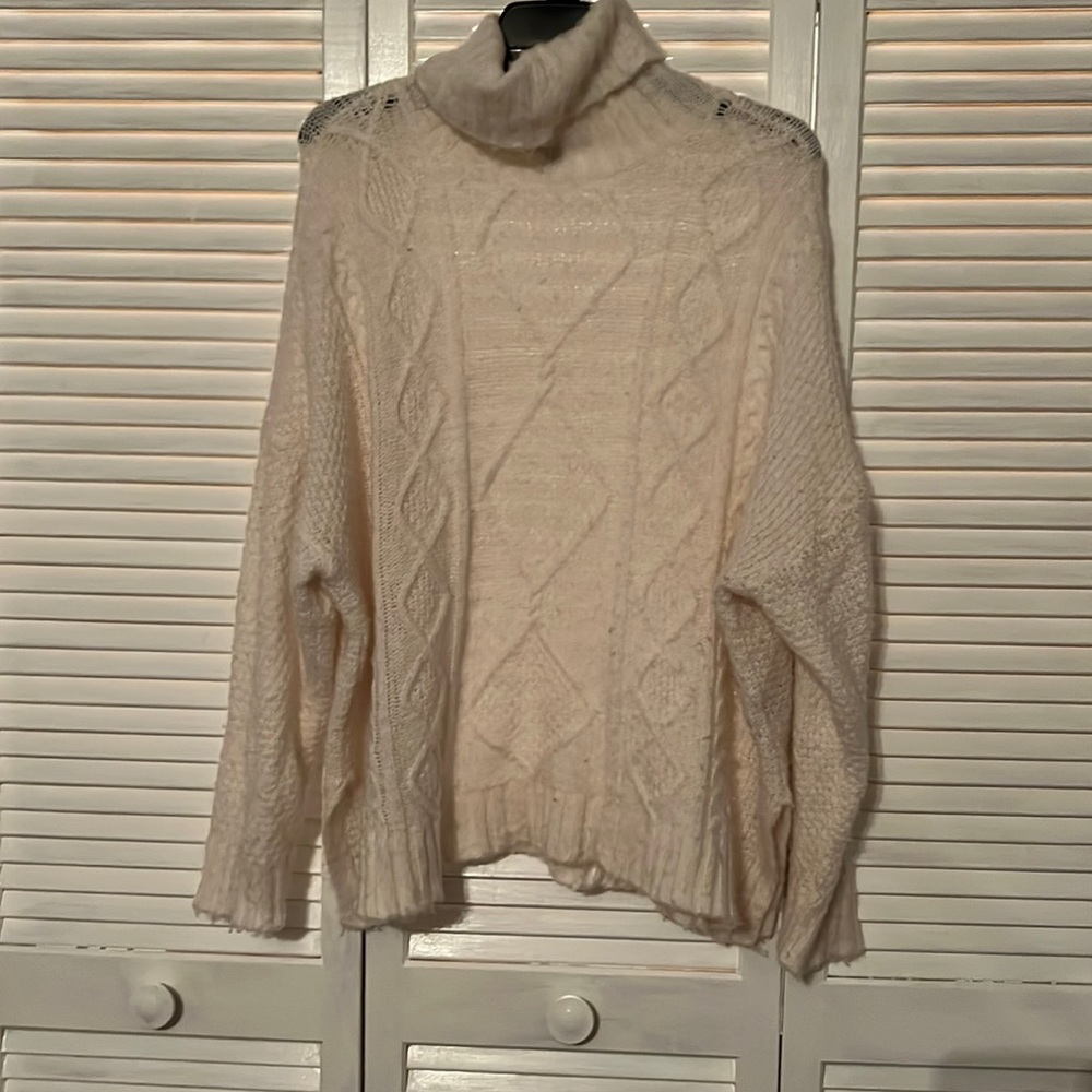 Aerie brand turtleneck side slit sweater